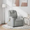 vidaXL Sedia da massaggio in tessuto grigio chiaro Anteprima dell’immagine prodotto 2
