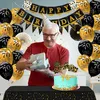 Celejoy® 70 Jahre 92-teilig Schwarz & Gold Produktbild-Vorschau 4