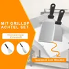ROSEJANE Edelstahl Grillplatte 30 × 40 × 4 cm – BBQ Plancha Produktbild-Vorschau 5