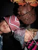 Kangol gestrickter Sommer Bucket Fischerhut mit ZickZack in rot Produktbild-Vorschau
