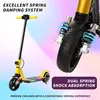 Elektroscooter S5 Gelb Für Kinder mit bunten LED-Lichtern Produktbild-Vorschau 9