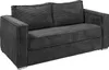 Schlafsofa mit Matratze 3-Sitzer - Cord - Anthrazit - Produktbild-Vorschau 3