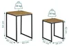 Relaxdays Beistelltisch 2er Set, stapelbar, Industrie Produktbild-Vorschau 4