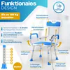 KESSER® Duschhocker mit Lehne höhenverstellbar in 6 Stufen Produktbild-Vorschau 4