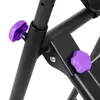 Close-up of black metal parts of a fitness machine with purple adjustment knobs. Podgląd zdjęcia produktu