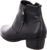 A black leather ankle boot is shown from the side and slightly from the back against a white background. Anteprima dell’immagine prodotto