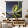 MuchoWow® Wandteppich Wandbehang Nordlichter - Schweden - Produktbild-Vorschau 6