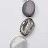 Steuer Modeschmuck Kette Metall 97cm grau Glasstein Produktbild-Vorschau 3