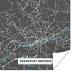 MuchoWow® Poster Karte - Stadtplan - Frankfurt am Main - Produktbild-Vorschau 1