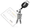 kwmobile 2x Schlüssel Jojo mit Ausweis Clip - Produktbild-Vorschau 4