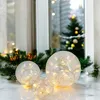 3x Glas-Kugel mit LED-Beleuchtung Deko-Leuchte FIONA Produktbild-Vorschau 3