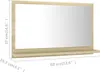 vidaXL Koupelnové zrcadlo Sonoma dub 60x10,5x37 cm výrobek Náhled obrázku produktu 7