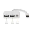 Hub USB Nedis - 1x USB-C - 1x USB-C / 2x USB 2.0 A femmina Anteprima dell’immagine prodotto 3