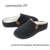 CRELIV Herren Hausschuhe gefüttert, warme Slip-On Produktbild-Vorschau 2