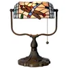 LumiLamp Banker Leselampe Libelle Glas Mosaik 27 cm Produktbild-Vorschau 1