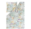 Estella Mako Jersey Bettwäsche 155x220 Sonja mint Blüten Produktbild-Vorschau 2