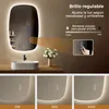 Espejo de pared LED S'AFIELINA, 80x50 cm – Espejo de baño Vista previa de la imagen del producto 5
