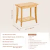 Banc de douche VEVOR en bambou, 48,6 x 28,6 x 46,6 cm, Voir les images du produit 7