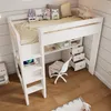 OKWISH Lit Mezzanine 90x200 - Lit Simple Avec Bureau Voir les images du produit 1
