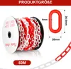 Hengda Absperrkette Kunststoffkette Rot Weiß 6mm Stärke für Produktbild-Vorschau 2