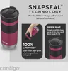 Marketing image showcasing a Contigo travel mug with its features. Anteprima dell’immagine prodotto