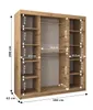 MEBLE KRYSPOL Promo 2180 Schlafzimmerschrank zwei Produktbild-Vorschau 4