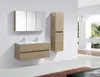 Doppelwaschtisch + Unterschrank 120 cm montiert Eiche hell Produktbild-Vorschau 5