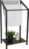 Relaxdays Handdoekrek met opbergruimte, hoogte x breedte x Productafbeelding-voorbeeld 1