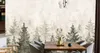 Muralo Vlies Fototapete für Esszimmer Aquarell BÄUME Produktbild-Vorschau 8