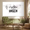 MuchoWow® Poster Weltkarte - Zitat - Marmor 180x120 cm - Produktbild-Vorschau 3