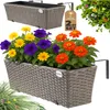 CASARIA® Blumenkasten 2er Set 11 Liter Montagehalterung Produktbild-Vorschau 1