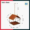 KOTARBAU® Mangeoire Oiseaux Extérieur à Suspendre Métal Voir les images du produit 3