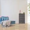 Komoda z szufladami Relaxdays na kółkach, 3 szuflady z Podgląd zdjęcia produktu 6