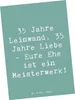 Mr. & Mrs. Panda Postkarte Spruch 35. Hochzeitstag Produktbild-Vorschau 1