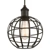 Pendelleuchte Kugel Käfig mattschwarz mit 1 Lichtquelle Produktbild-Vorschau 2