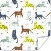 MuchoWow® Poster Katze - Tiere - Weiß 75x75 cm - Wand Produktbild-Vorschau 1