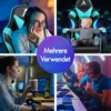 A collage of images showing people using gaming chairs in various scenarios, with a central overlay stating 'Mehrere Verwendet' (Multiple Uses). Produktbild-Vorschau