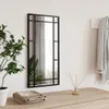 vidaXL Nástěnné zrcadlo černé 30x60 cm obdélníkové železné Náhled obrázku produktu 2