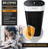 A product collage showing a Brandson heater with promotional text and a girl holding a cat. Podgląd zdjęcia produktu