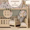 Crazy Pine Letto a Casetta 100x200 cm – Letto Montessori da Anteprima dell’immagine prodotto 8