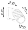 Lampada da parete KARBON oro 1xGU10 10W alluminio 8x16x8cm Anteprima dell’immagine prodotto 23