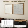 HOMCOM Wanddeko 3D 2er Set 80cm geometrisch Wanddekoration Produktbild-Vorschau 5
