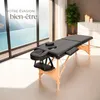 Table de massage pliante 2 zones en bois et portable - noir Voir les images du produit 9