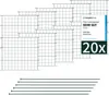 Teichzaun Gartenzaun Hundezaun - Metall Gitterzaun aus Produktbild-Vorschau 1