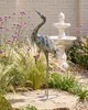 BELIANI Gartenfigur Reiher Mehrfarbig Metall Handgefertigt Produktbild-Vorschau 2