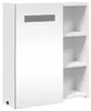 vidaXL Spiegelschrank mit LED-Beleuchtung Weiß 45x13x52 cm Produktbild-Vorschau 4