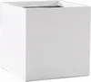 VIVANNO Jardinière en fibre de verre BLOCK cube, blanc mat Voir les images du produit 1