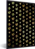 MuchoWow® MuchoWow® Gerahmtes Poster Gold - Muster - Form Produktbild-Vorschau 1