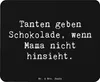 Mr. & Mrs. Panda Mouse Pad Spruch Tante Schokolade - Produktbild-Vorschau 1