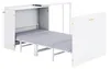 Klappbett 90x200 cm mit drehbarem Schreibtisch & Matratze, Produktbild-Vorschau 12